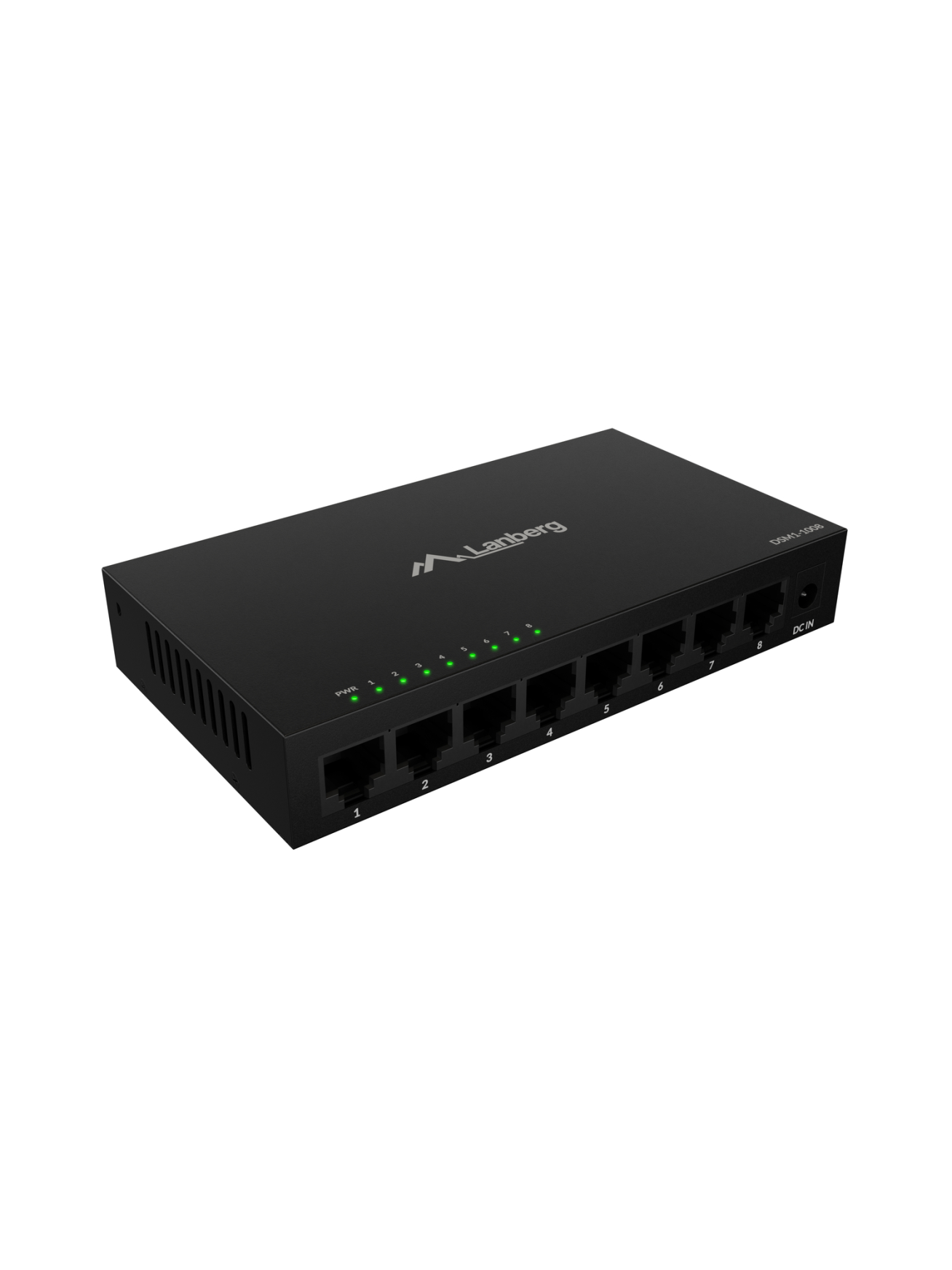 Lanberg Switch 8x1GB/s Unmanagment Gigabit Ethernet Desktop 12V metal case | DSM1-1008 1 Lanberg Switch 8x1GB/s Unmanagment Gigabit Ethernet Desktop 12V metal case | DSM1-1008 1