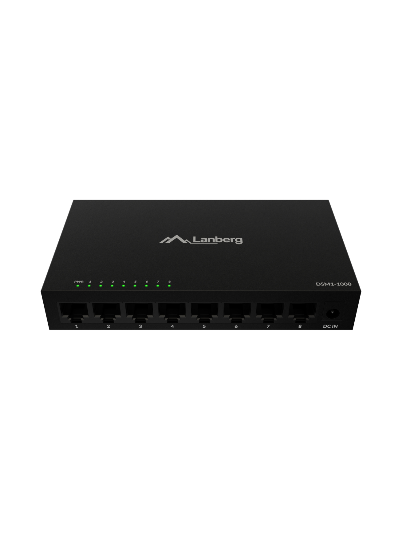Lanberg Switch 8x1GB/s Unmanagment Gigabit Ethernet Desktop 12V metal case | DSM1-1008 4 Lanberg Switch 8x1GB/s Unmanagment Gigabit Ethernet Desktop 12V metal case | DSM1-1008 4