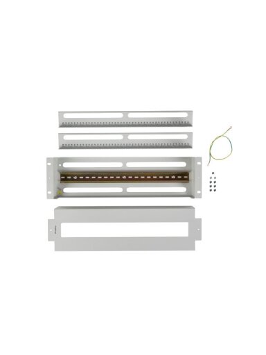Lanberg 19" 3U Voltage Distrubution Panel with Din Rail TS-35 | Grey