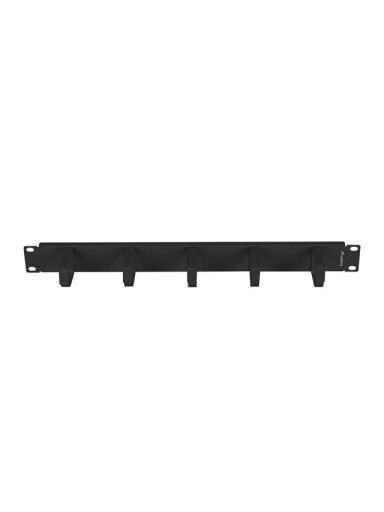 Lanberg 19" Cable Management 5 Rings, Type B, 1U | AK-1701-B | Black