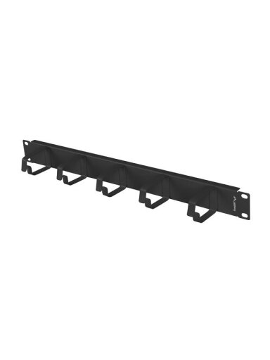 Lanberg 19" Cable Management 5 Rings, Type B, 1U | AK-1701-B | Black