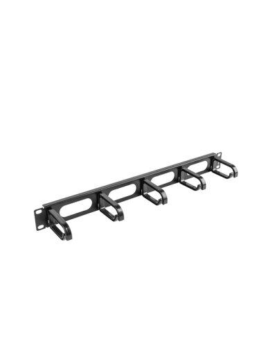 Lanberg 19" cable management panel 5 rings - type B 1U | AK-1205-B | Black Lanberg 19" cable management panel 5 rings - type B 1U | AK-1205-B | Black