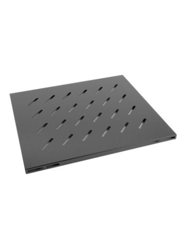 Lanberg 19" fixed shelf 1U/465x515mm, max load capacity up to 120kg | AK-1003-B | Black Lanberg 19" fixed shelf 1U/465x515mm, max load capacity up to 120kg | AK-1003-B | Black