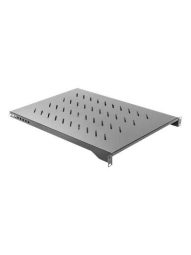 Lanberg 19" fixed shelf 1U/483x700mm, max load capacity up to 15kg | AK-1010-B | Black Lanberg 19" fixed shelf 1U/483x700mm, max load capacity up to 15kg | AK-1010-B | Black