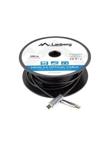 Lanberg CA-HDMI-20FB-1000-BK | HDMI to HDMI | 100 m