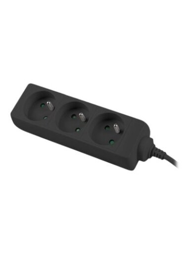Lanberg Cable Power Strip, 3X French Outlets Quality-Grade Copper, 1.5 m | PS0-03E-0150-BK Lanberg Cable Power Strip, 3X French Outlets Quality-Grade Copper, 1.5 m | PS0-03E-0150-BK