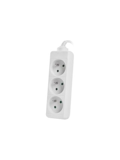 Lanberg Cable Power Strip, 3X French Outlets Quality-Grade Copper, 1.5 m | PS0-03E-0150-W Lanberg Cable Power Strip, 3X French Outlets Quality-Grade Copper, 1.5 m | PS0-03E-0150-W