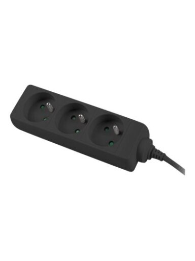 Lanberg Cable Power Strip, 3X French Outlets Quality-Grade Copper, 3 m | PS0-03E-0300-BK Lanberg Cable Power Strip, 3X French Outlets Quality-Grade Copper, 3 m | PS0-03E-0300-BK