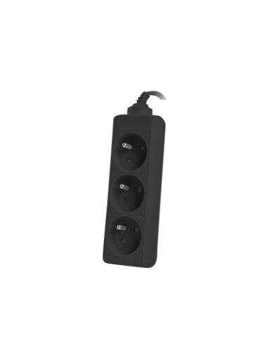 Lanberg Cable Power Strip, 3X French Outlets Quality-Grade Copper, 3 m | PS0-03E-0300-BK Lanberg Cable Power Strip, 3X French Outlets Quality-Grade Copper, 3 m | PS0-03E-0300-BK