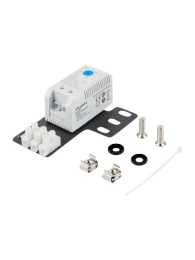 Lanberg Closed-loop thermostat 10A for rack cabinets with 19" ear and terminal block | AK-1505-S | Gray Lanberg Closed-loop thermostat 10A for rack cabinets with 19" ear and terminal block | AK-1505-S | Gray