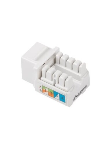 Lanberg | Keystone Module RJ45 to LSA CAT.5E, UTP | KSU5-1090 | White