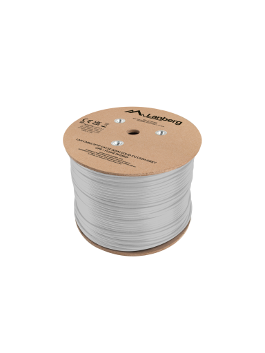 Lanberg Lan Cable Cat.5e SFTP 305M Solid CU LSZH Grey CPR+ Fluke Passed | LCS5L-11CU-0305-S