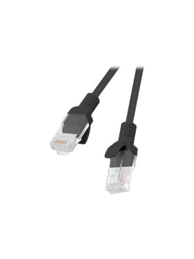 Lanberg | Patch cable - CAT 6 | RJ-45 - male | RJ-45 - male | 1 m | Black | RAL 9004