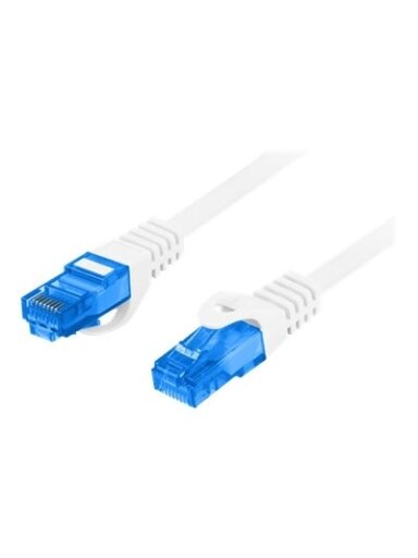Lanberg | Patch cable - CAT 6a | RJ-45 - male | RJ-45 - male | 3 m | Grey | RAL 7035 | Blue