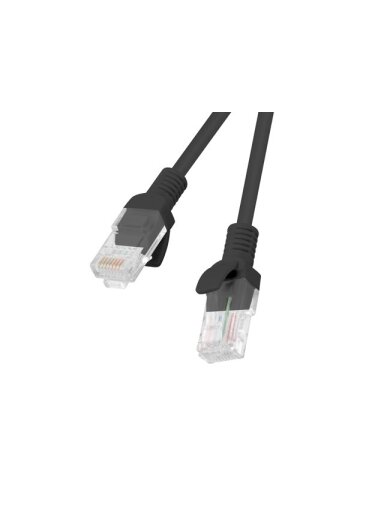 Lanberg Patchcord CAT.5E UTP 0.25M fluke passed 10-pack, Black | PCU5-20CC-0025-BK Lanberg Patchcord CAT.5E UTP 0.25M fluke passed 10-pack, Black | PCU5-20CC-0025-BK