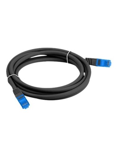 Lanberg | Patchcord Cat.6A S/FTP LSZH CCA Black Fluke Passed | PCF6A-10CC-0050-BK | 0.5 m | Black