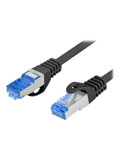 Lanberg | Patchcord Cat.6A S/FTP LSZH CCA | PCF6A-10CC-0200-BK | 2 m | Black