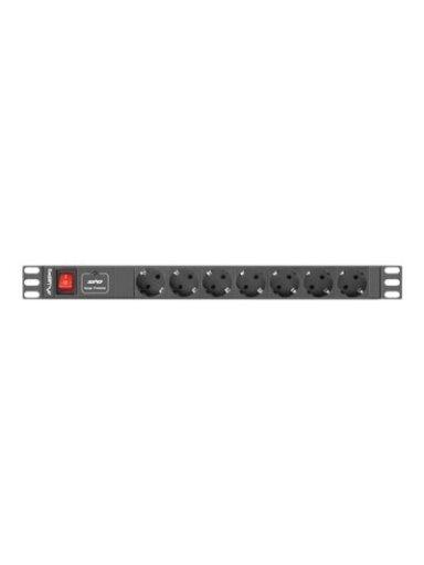 Lanberg Power Distribution unit (PDU) 19" 1U 16A 2m 7X Schuko oulets | PDU-07F-0200-BK Lanberg Power Distribution unit (PDU) 19" 1U 16A 2m 7X Schuko oulets | PDU-07F-0200-BK
