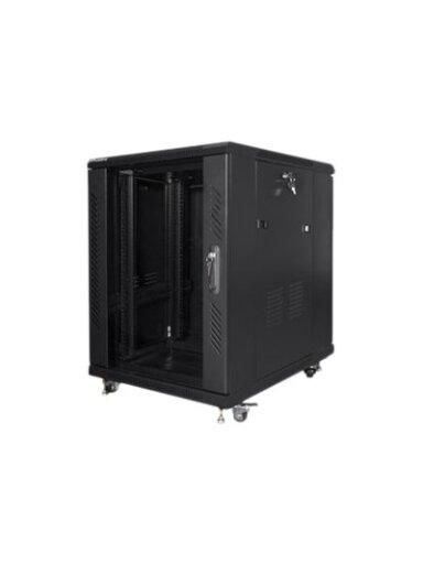 Lanberg | Rack cabinet 19" free-standing 15U/600x800 (flat pack) | FF01-6815-12B | Black Lanberg | Rack cabinet 19" free-standing 15U/600x800 (flat pack) | FF01-6815-12B | Black