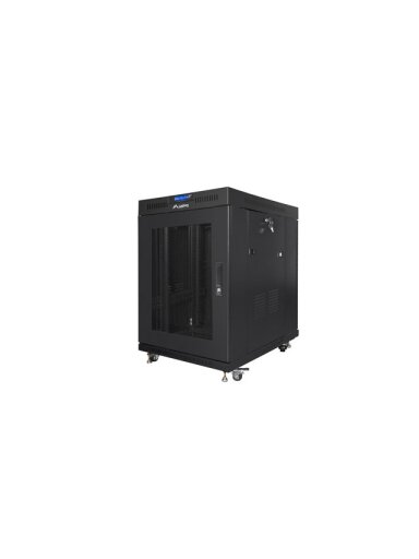 Lanberg | Rack cabinet 19" free-standing 15U/800x1000 (flat pack) with mesh door, LCD | FF01-8015-23BL | Black Lanberg | Rack cabinet 19" free-standing 15U/800x1000 (flat pack) with mesh door, LCD | FF01-8015-23BL | Black
