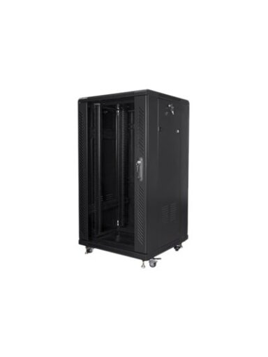 Lanberg | Rack cabinet 19" free-standing 22U/600x600 (flat pack) | FF01-6622-12B | Black Lanberg | Rack cabinet 19" free-standing 22U/600x600 (flat pack) | FF01-6622-12B | Black