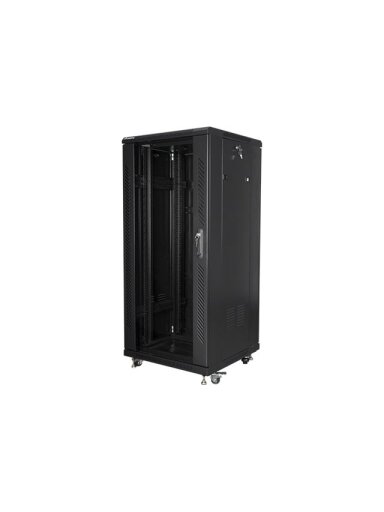 Lanberg | Rack cabinet 19" free-standing 27U/600x600 (flat pack) | FF01-6627-12B | Black Lanberg | Rack cabinet 19" free-standing 27U/600x600 (flat pack) | FF01-6627-12B | Black