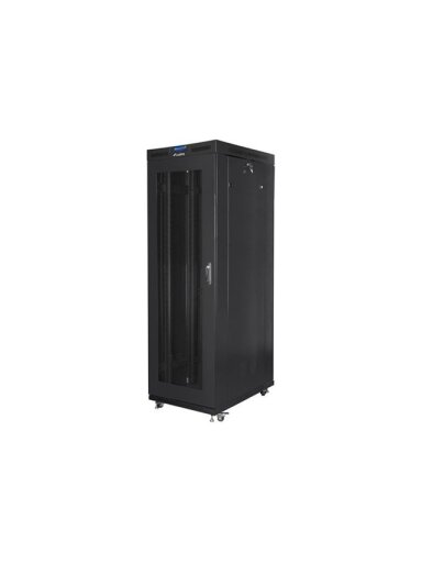 Lanberg | Rack cabinet 19" free-standing 27U/800x1200 (flat pack) with mesh door, LCD | FF01-8227-23BL | Black Lanberg | Rack cabinet 19" free-standing 27U/800x1200 (flat pack) with mesh door, LCD | FF01-8227-23BL | Black