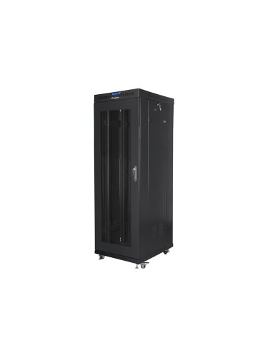 Lanberg | Rack cabinet 19" free-standing 37U/600x800 (flat pack) with mesh door, LCD | FF01-6837-23BL | Black Lanberg | Rack cabinet 19" free-standing 37U/600x800 (flat pack) with mesh door, LCD | FF01-6837-23BL | Black