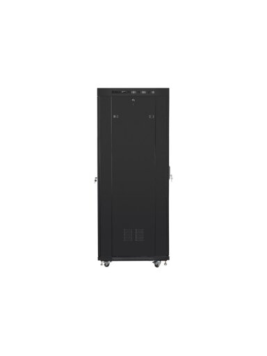 Lanberg | Rack cabinet 19" free-standing 37U/800x1000 (flat pack) with glass door, LCD | FF01-8037-12BL | Black Lanberg | Rack cabinet 19" free-standing 37U/800x1000 (flat pack) with glass door, LCD | FF01-8037-12BL | Black