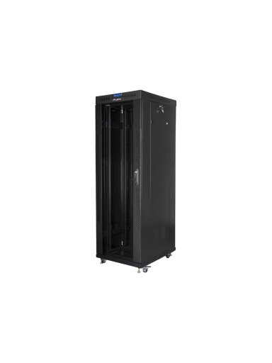 Lanberg | Rack cabinet 19" free-standing 37U/800x1000 (flat pack) with glass door, LCD | FF01-8037-12BL | Black Lanberg | Rack cabinet 19" free-standing 37U/800x1000 (flat pack) with glass door, LCD | FF01-8037-12BL | Black