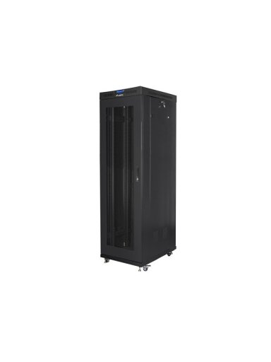 Lanberg | Rack cabinet 19" free-standing 42U/600x1000 (flat pack) with mesh door lCD V2 | FF01-6042-23BL | Black Lanberg | Rack cabinet 19" free-standing 42U/600x1000 (flat pack) with mesh door lCD V2 | FF01-6042-23BL | Black
