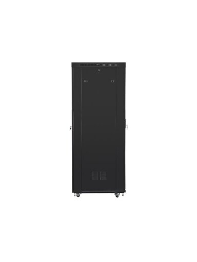 Lanberg | Rack cabinet 19" free-standing 42U/800x1000 (flat pack) with glass door, LCD | FF01-8042-12BL | Black Lanberg | Rack cabinet 19" free-standing 42U/800x1000 (flat pack) with glass door, LCD | FF01-8042-12BL | Black