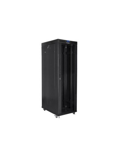 Lanberg | Rack cabinet 19" free-standing 42U/800x1000 (flat pack) with glass door, LCD | FF01-8042-12BL | Black Lanberg | Rack cabinet 19" free-standing 42U/800x1000 (flat pack) with glass door, LCD | FF01-8042-12BL | Black