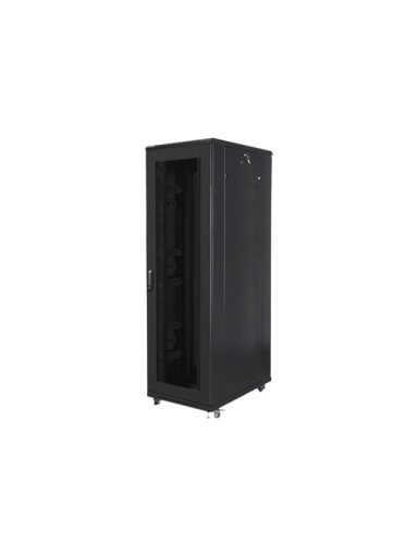 Lanberg | Rack cabinet 19" free-standing 42U/800x1000 (flat pack) with mesh door | FF01-8042-23B | Black Lanberg | Rack cabinet 19" free-standing 42U/800x1000 (flat pack) with mesh door | FF01-8042-23B | Black
