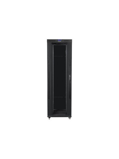Lanberg | Rack cabinet 19" free-standing 42U/800x1200 (flat pack) with glass door, LCD | FF01-8242-12BL | Black Lanberg | Rack cabinet 19" free-standing 42U/800x1200 (flat pack) with glass door, LCD | FF01-8242-12BL | Black