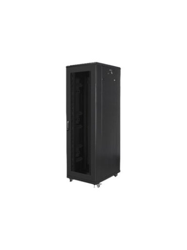 Lanberg | Rack cabinet 19" free-standing 42U/800x800 (flat pack) with mesh door | FF01-8842-23B | Black Lanberg | Rack cabinet 19" free-standing 42U/800x800 (flat pack) with mesh door | FF01-8842-23B | Black