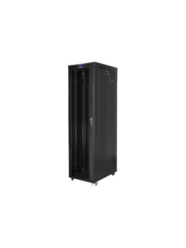 Lanberg | Rack cabinet 19" free-standing 47U/800x1000 (flat pack) with glass door, LCD | FF01-8047-12BL | Black Lanberg | Rack cabinet 19" free-standing 47U/800x1000 (flat pack) with glass door, LCD | FF01-8047-12BL | Black