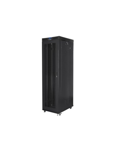 Lanberg | Rack cabinet 19" free-standing 47U/800x1000 (flat pack) with mesh door, LCD | FF01-8047-23BL | Black Lanberg | Rack cabinet 19" free-standing 47U/800x1000 (flat pack) with mesh door, LCD | FF01-8047-23BL | Black