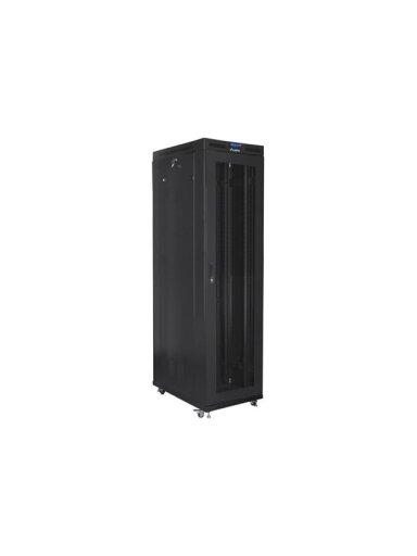 Lanberg | Rack cabinet 19" free-standing 47U/800x1000 (flat pack) with mesh door, LCD | FF01-8047-23BL | Black Lanberg | Rack cabinet 19" free-standing 47U/800x1000 (flat pack) with mesh door, LCD | FF01-8047-23BL | Black