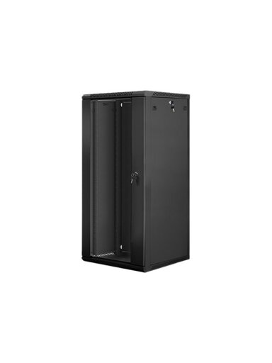 Lanberg | Rack cabinet 19" wall-mount 27U/600x600 (flat pack) | WF01-6627-10B | Black Lanberg | Rack cabinet 19" wall-mount 27U/600x600 (flat pack) | WF01-6627-10B | Black