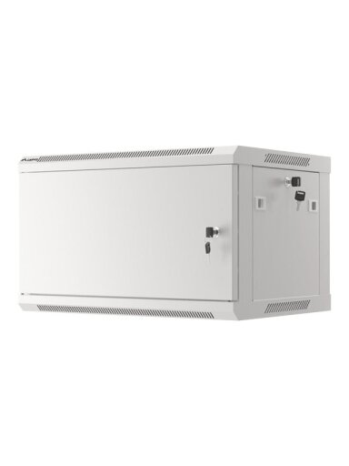 Lanberg | Rack cabinet 19" wall-mount 6U/600x450 for self-assembly with metal door (flat pack) | WF01-6406-00S | Grey Lanberg | Rack cabinet 19" wall-mount 6U/600x450 for self-assembly with metal door (flat pack) | WF01-6406-00S | Grey