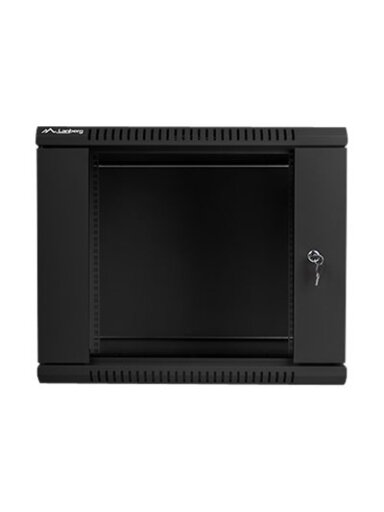 Lanberg | Rack cabinet 19" wall-mount 9U/600x450 (flat pack) | WF01-6409-10B | Black Lanberg | Rack cabinet 19" wall-mount 9U/600x450 (flat pack) | WF01-6409-10B | Black
