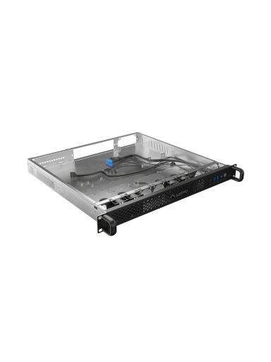 Lanberg Rackmount server chassis ATX 420/10 19"/1U | SC01-4201-10B | Black