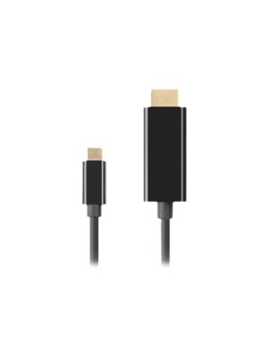 Lanberg USB-C to HDMI Cable, 3 m 4K/60Hz, Black | Lanberg | USB-C to HDMI Cable | CA-CMHD-10CU-0030-BK | 3 m