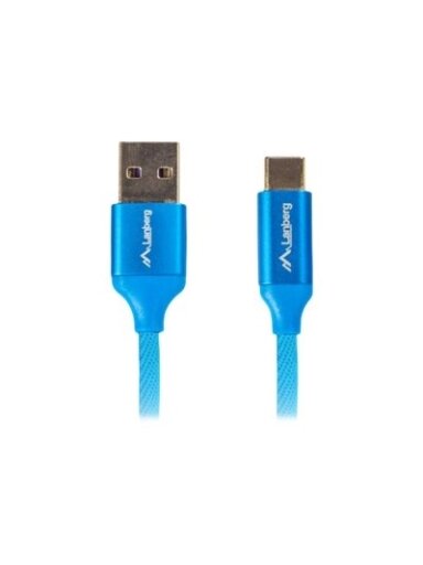 Lanberg | USB Type-C to USB Type-A 2.0 Cable Blue QC 3.0 Premium, 1.8 m | CA-USBO-22CU-0018-BL | USB Type-C to USB Type-A