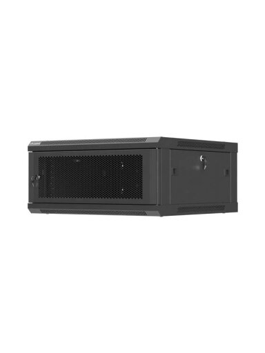 Lanberg Wall mounted installation cabinet 19" 4U 600X600 | WF01-6604-23B | Black