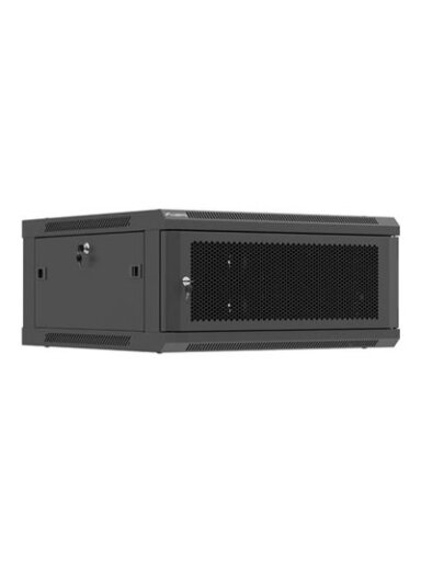 Lanberg Wall mounted installation cabinet 19" 4U 600X600 | WF01-6604-23B | Black