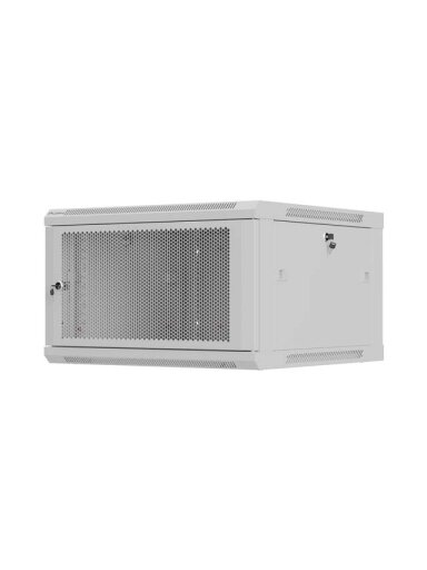Lanberg Wall mounted installation cabinet 19" 9U 600X600 | WF01-6606-23S | Grey