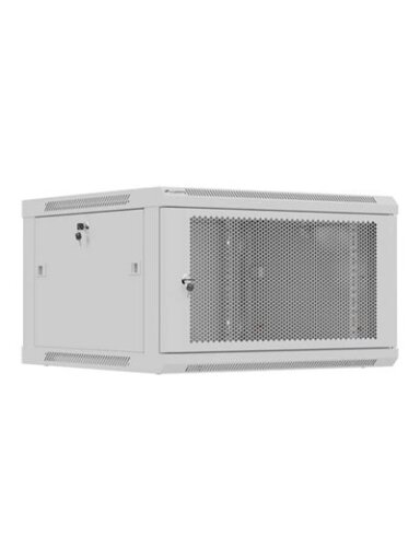 Lanberg Wall mounted installation cabinet 19" 9U 600X600 | WF01-6606-23S | Grey
