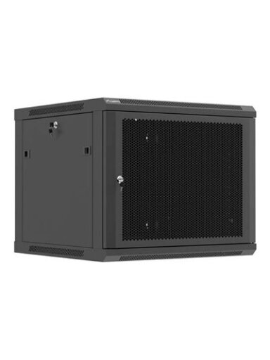 Lanberg Wall mounted installation cabinet 19" 9U 600X600 | WF01-6609-23B | Black
